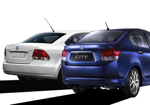 City vs Vento rear Get in the back and the Vento's trick becomes obvious to