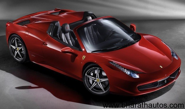 The Ferrari 458 Spider keeps its midrear engine V8 layout and the company