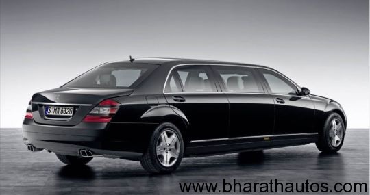 Powering the Mercedes Benz Pullman S600L limousine is a twin turbo 55 Liter