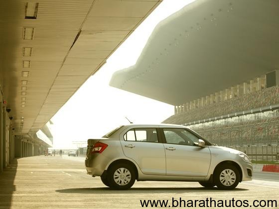 2012 Maruti Swift Dzire SideView But the shortened boot is more than 