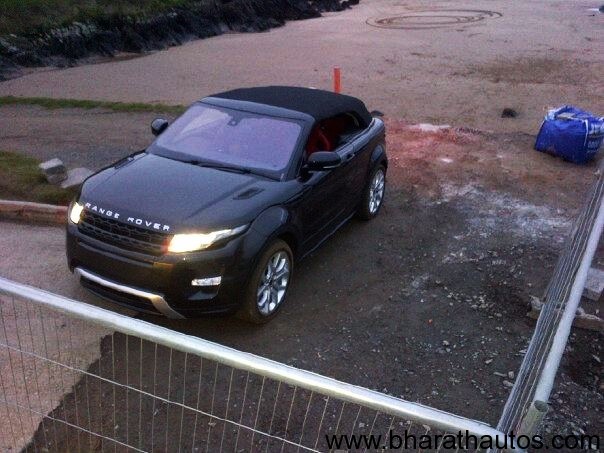 Range Rover Evoque Convertible Concept spied