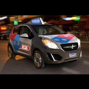 Domino's Chevrolet Beat Pizza Delivery Car