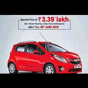 Chevrolet Beat celebrates 3rd anniversary in India with discount of Rs. 50,000/-
