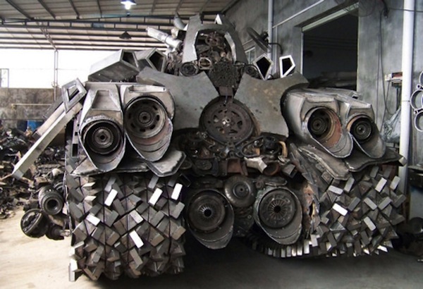 Megatron Tank Crafted From Scrap Metal
