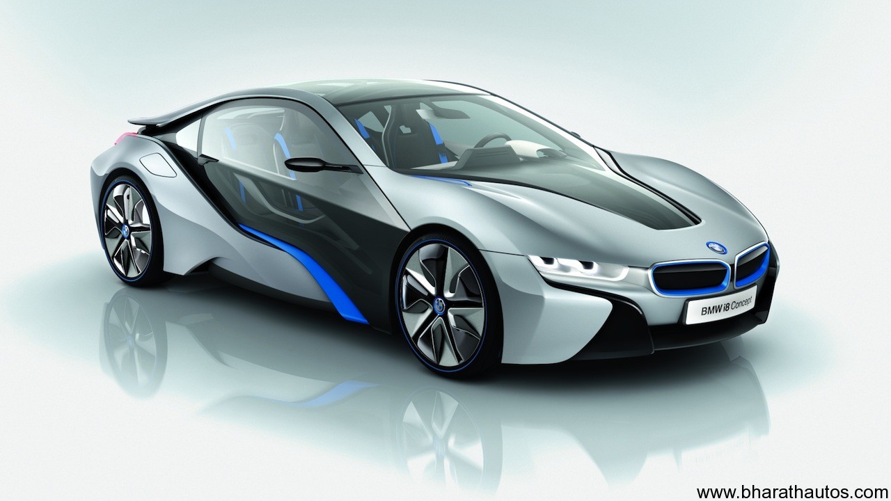 bmw i8 petrol hybrid concept car unveiled