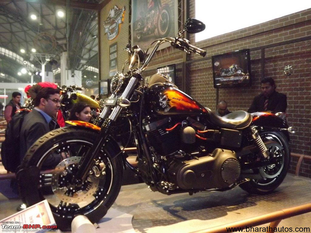 2012 Auto Expo Harley Davidson Launches Street Bob Super Glide Custom Motorcycles