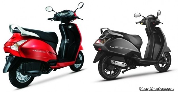 Honda-Activa-VS-TVS-Jupiter-India-Rear-View