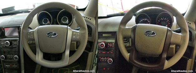 mahindra-xuv500-w8-and-w4-side-by-side-visual-comparison-steering-wheel