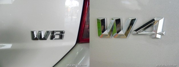 mahindra-xuv500-w8-and-w4-side-by-side-visual-comparison-variant-badge