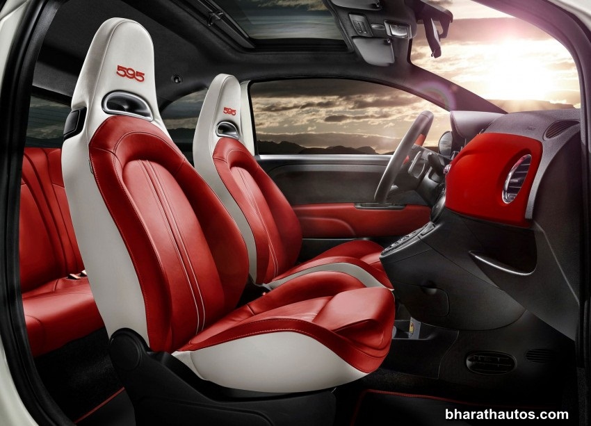 Fiat Abarth 595 Competizione Inside Interior India