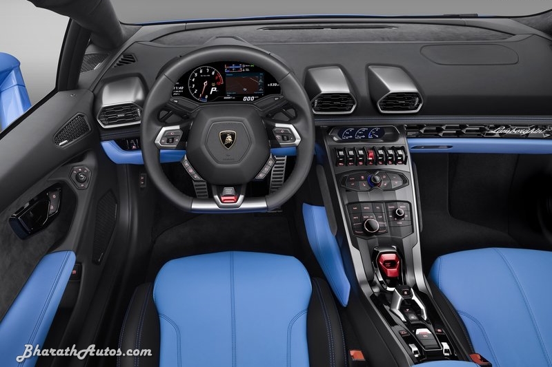 Lamborghini Huracan Spyder Dashboard Interior Pictures