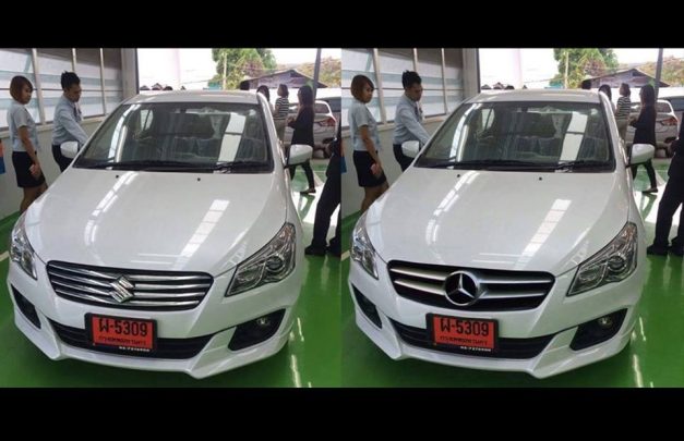 maruti-suzuki-ciaz-mercedes-benz-c200-c-class-logo-badge-grille
