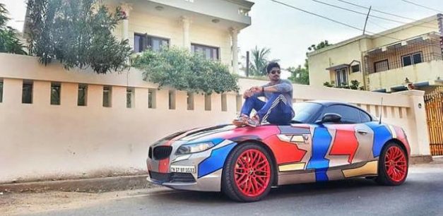 bmw-z4-wrapped-ashwin-sundar-accident