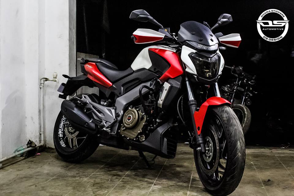 Modified Bajaj Dominar 400 Custom Wrapped By DS Design Modified Bajaj Dominar 400 Custom Wrapped By DS Design