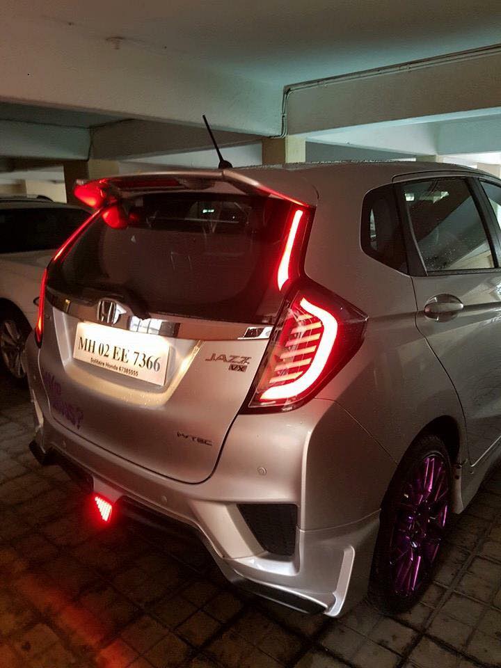 Customized Honda Jazz shows off its full LED headlamps