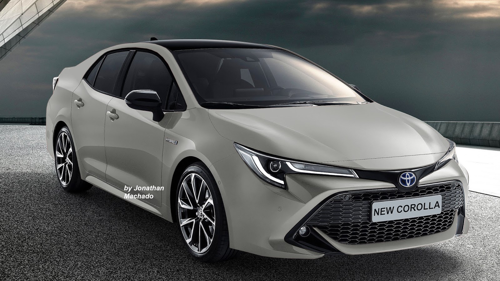 Next-gen 2019 Toyota Corolla rendered in multiple colours, launch in