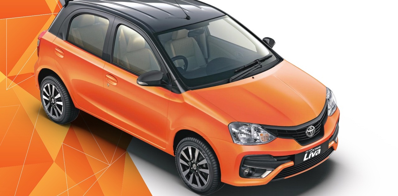 Toyota Etios Liva Inferno Orange 2018 Facelift Dual Tone