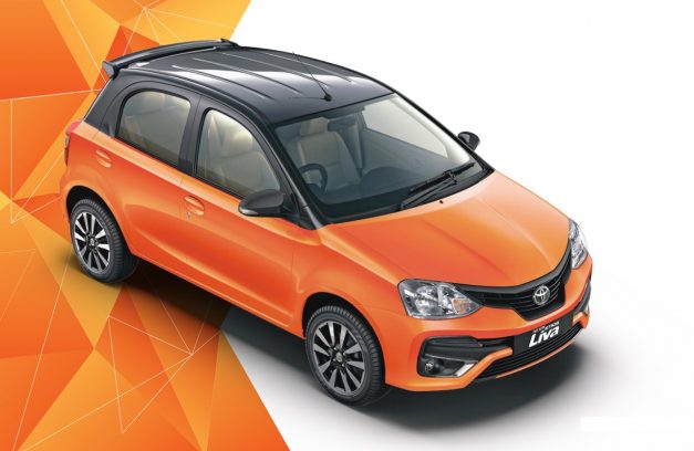 toyota-etios-liva-inferno-orange-dunt-side-2018-faceal-tone-front-side-2018-facelift-india