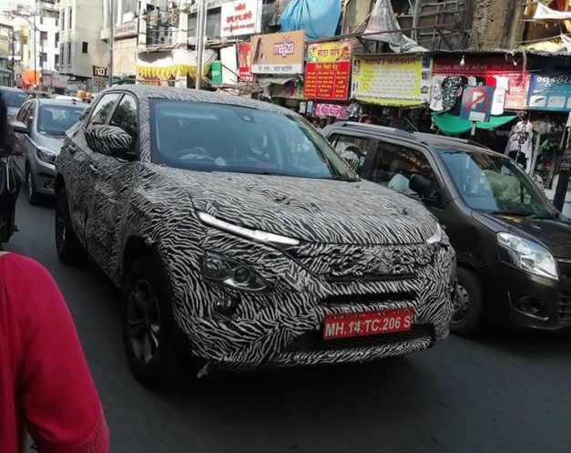 Tata-Harrier-production-ready-camouflage-testing-at-Pune
